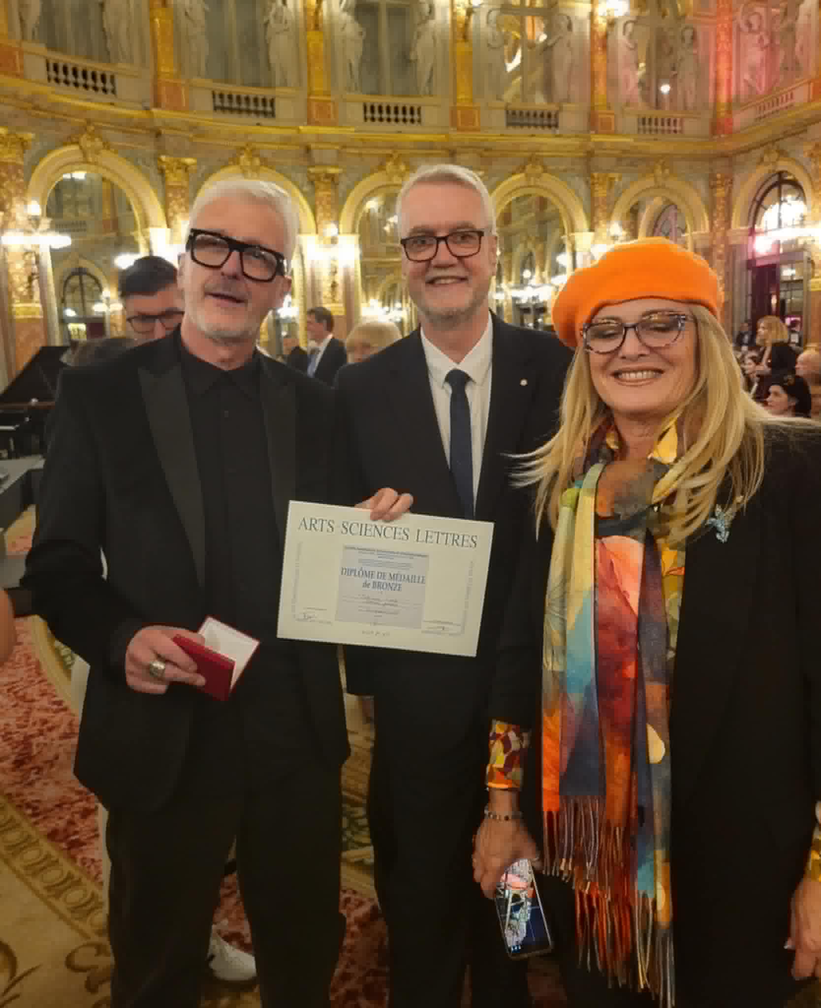 Avec le délégué de l'académie pour la région Patrick Fischer et Lydie Des Aspres